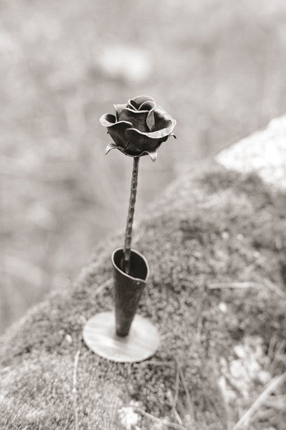 Geschmiedete Blume "Rose"