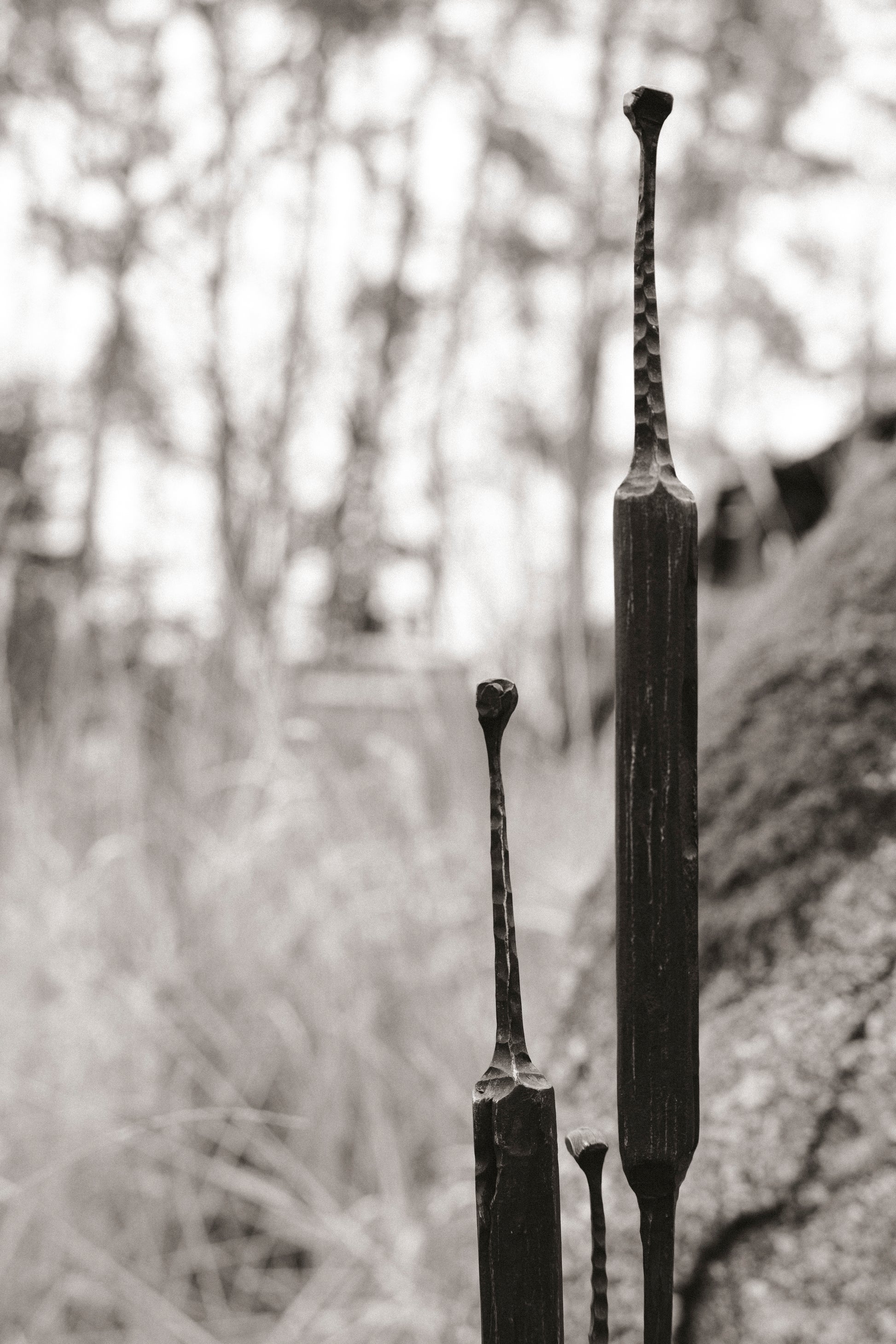 Geschmiedete Blume "Rohrkolben"