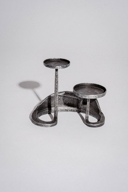 Geschmiedeter Kerzenständer "Krone" 