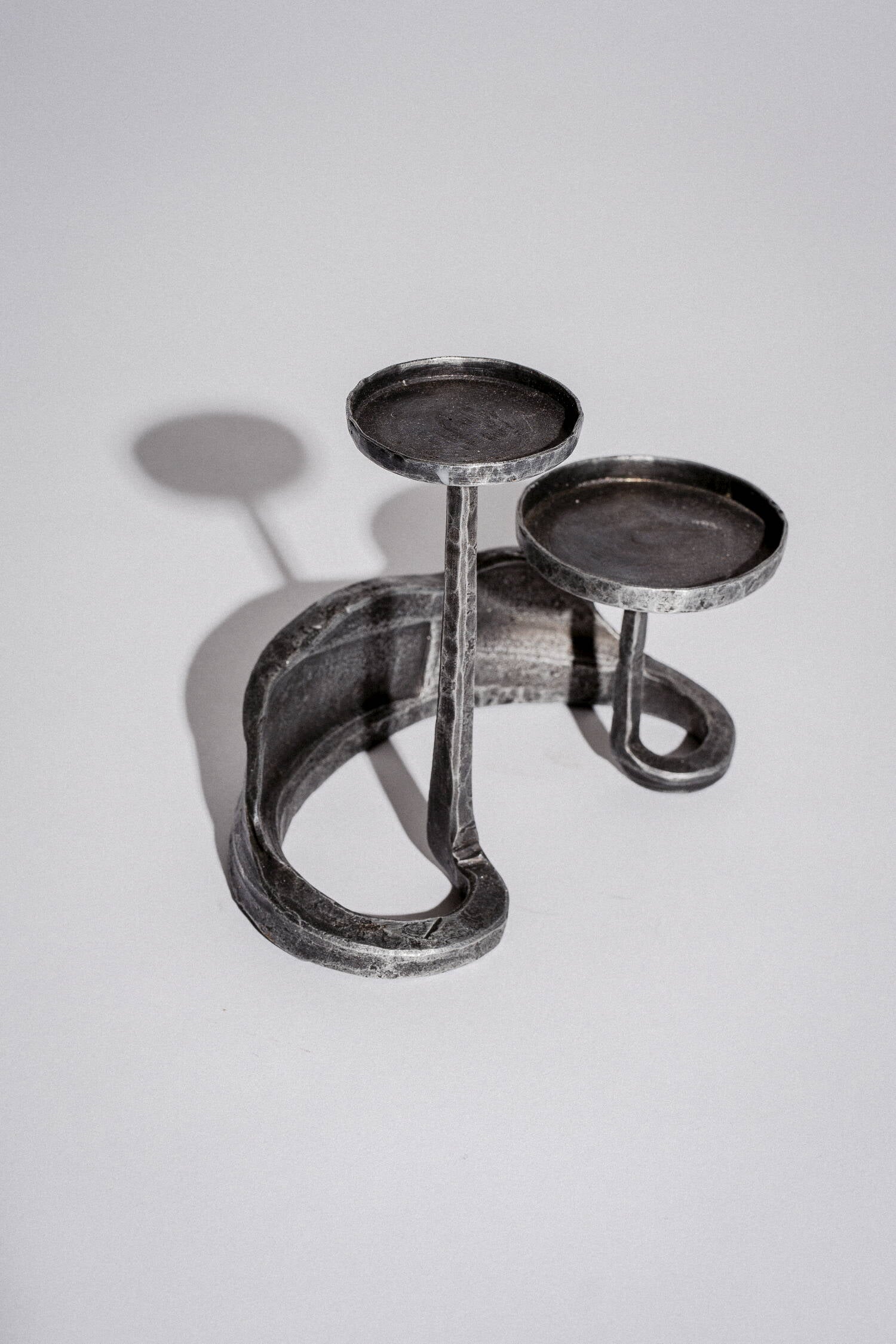 Geschmiedeter Kerzenständer "Krone" 