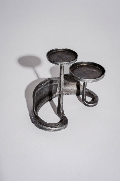 Geschmiedeter Kerzenständer "Krone" 