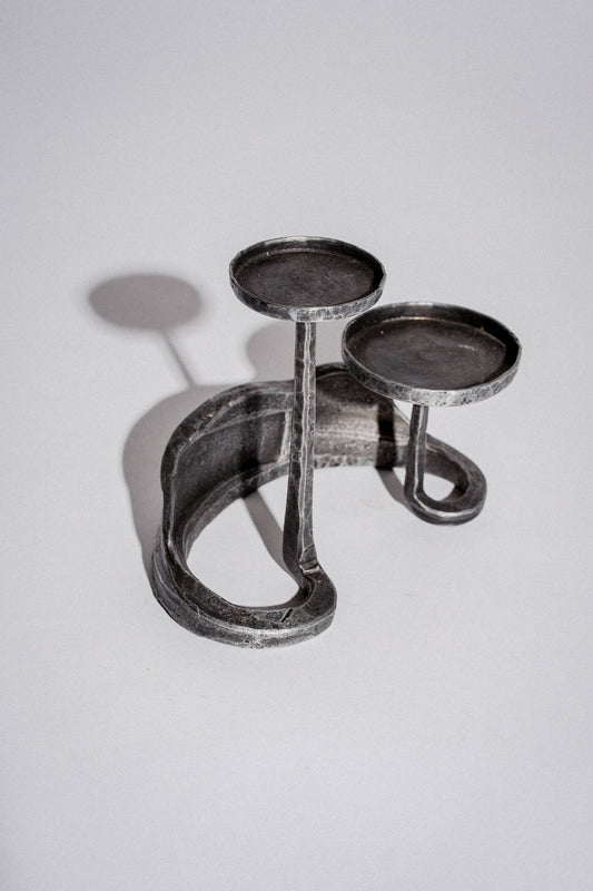 Geschmiedeter Kerzenständer "Krone" 