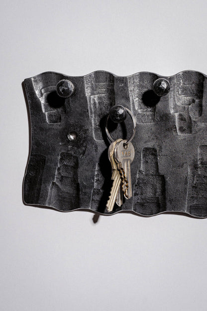 Geschmiedeter Wand-Schlüsselhalter IV.