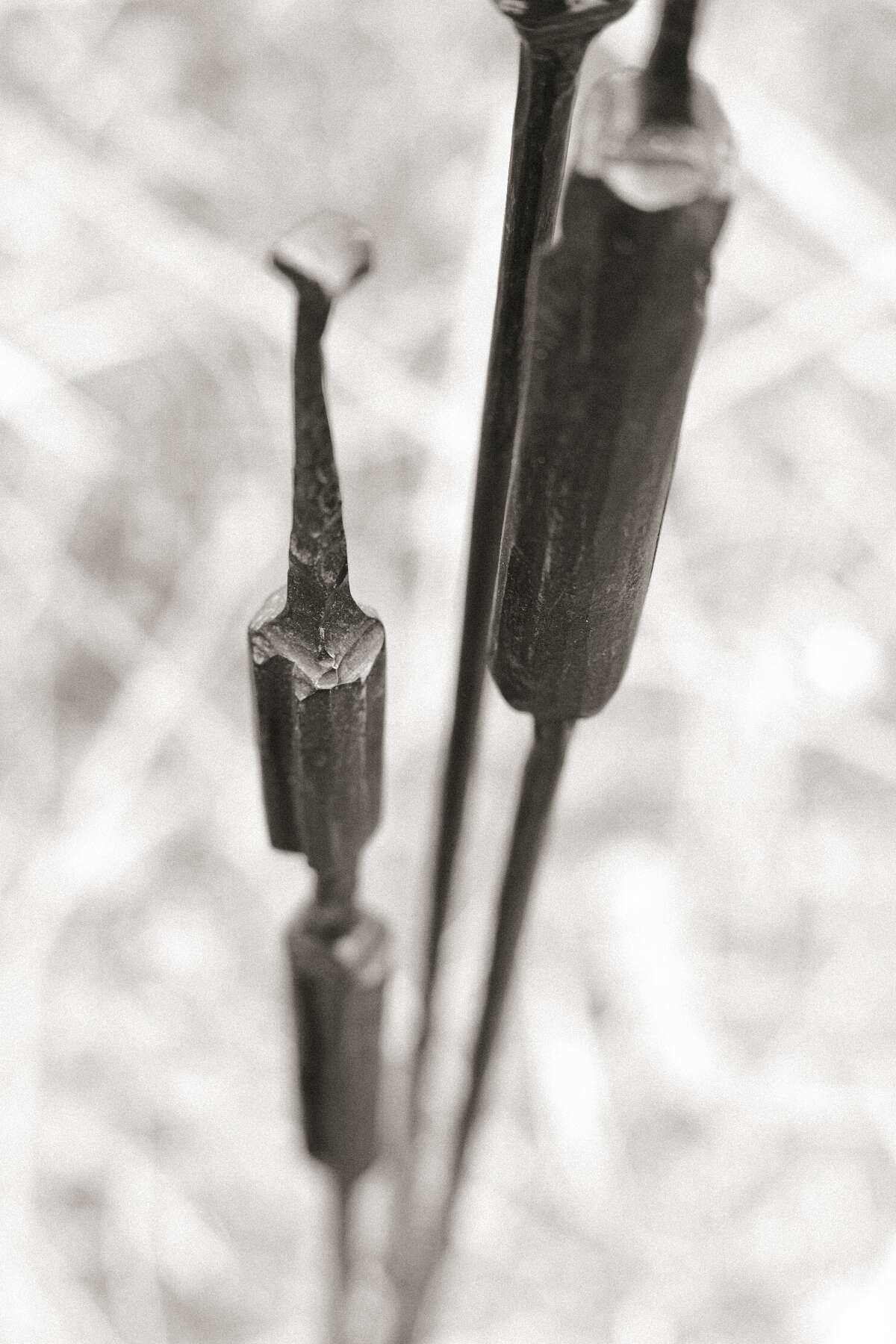 Geschmiedete Blume "Rohrkolben"