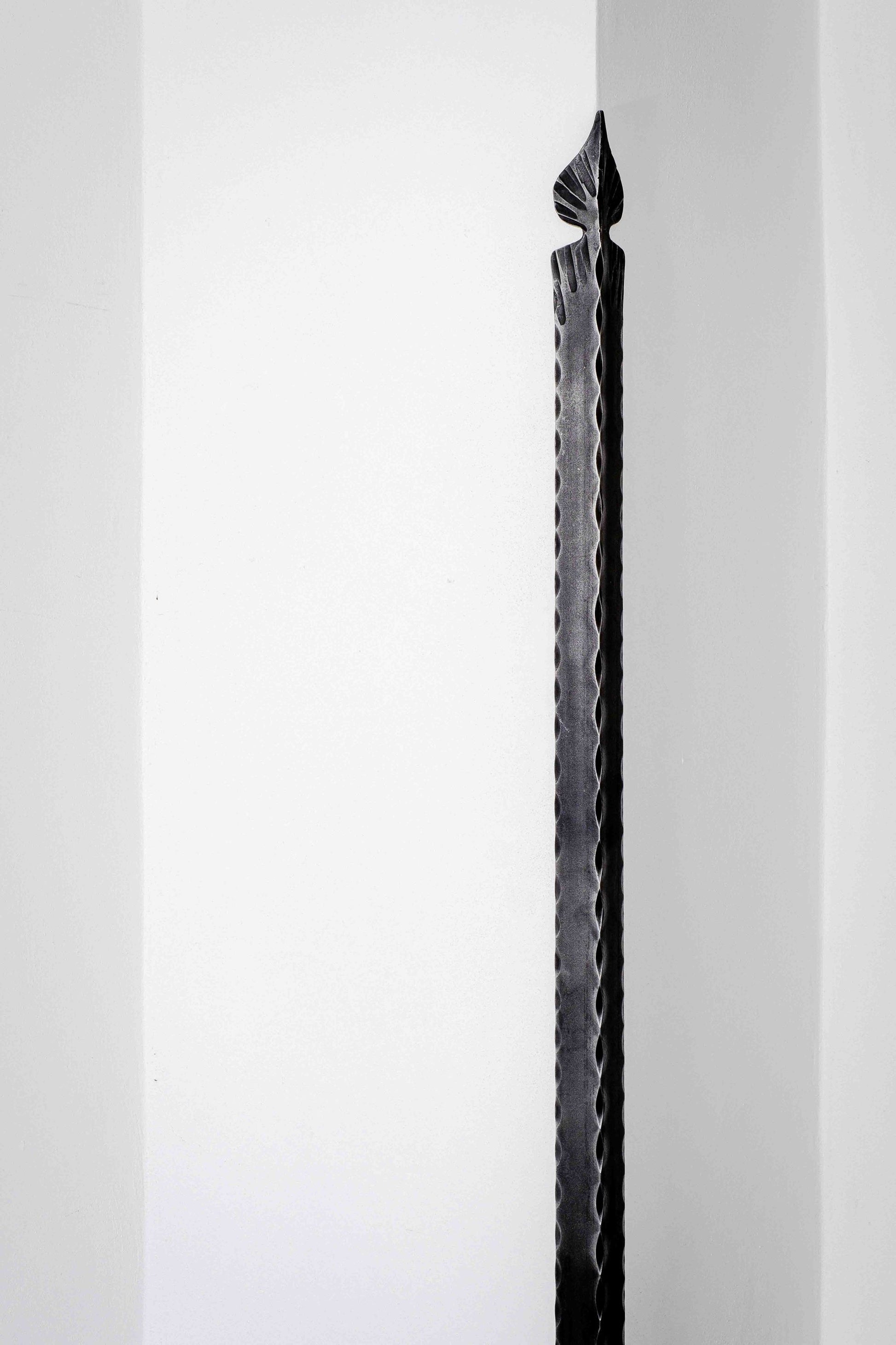 Geschmiedeter Wandschutz-Eckwinkel "Blatt“