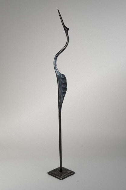 Geschmiedeter Reiher