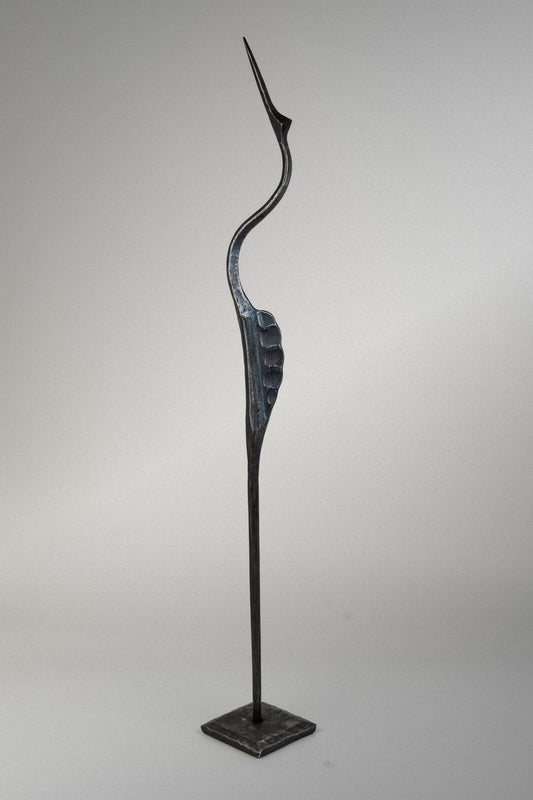 Geschmiedeter Reiher